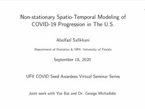 UFII COVID-19 SEED Fund Awardees Virtual Seminar Series – Dr. Abolfazl Safikhani