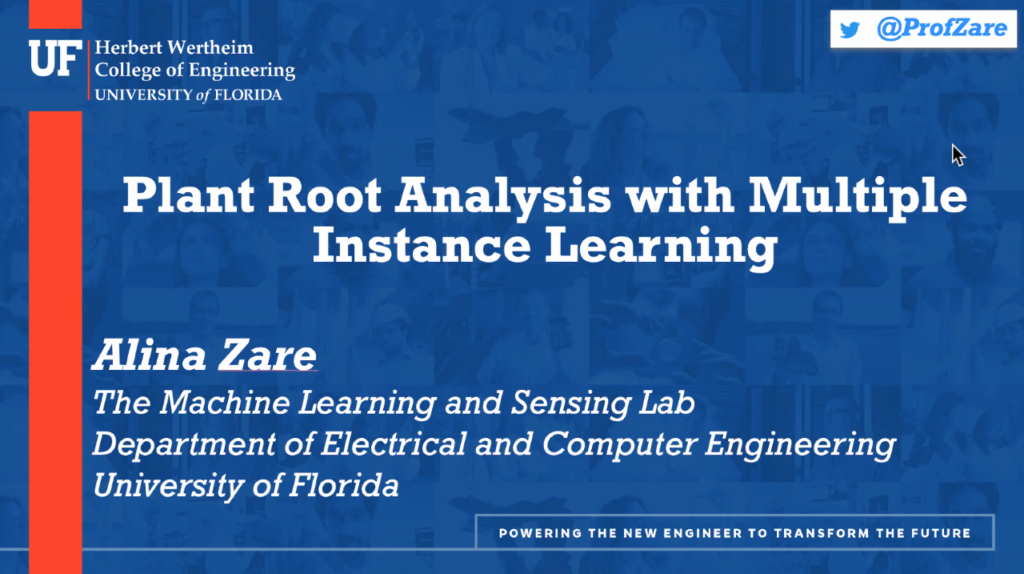 AI Advances and Applications Virtual Seminar Series — Plant Root Analysis with Multiple Instance Learning